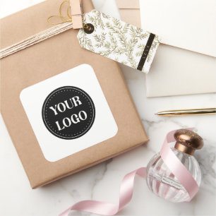 Elegant, modern, verfijnd, & bewerkbaar. vierkante sticker