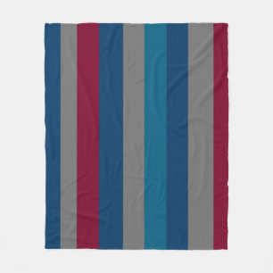 Elegant modern verticaal lijnenpatroon fleece deken