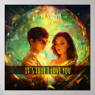 "Elegant Modern Wall Art Poster: Lover Design" Poster