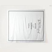 Elegant Modern Wedding Backdrop Wandkleed (Voorkant (horizontaal))