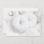 Elegant Modern Wedding Etheral White Doughnoten Kaart (Achterkant)