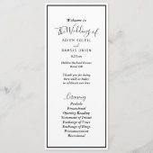 Elegant Modern Wedding Flat Program Programma (Voorkant)