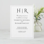 Elegant Modern Wedding Invitation | Timeless (Debout devant)