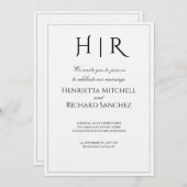 Elegant Modern Wedding Invitation | Timeless (Devant / Derrière)