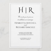 Elegant Modern Wedding Invitation | Timeless (Devant)