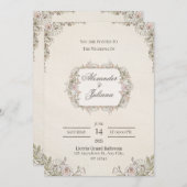 Elegant Modern Wedding Invitation | Timeless  (Devant / Derrière)
