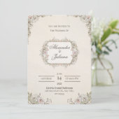 Elegant Modern Wedding Invitation | Timeless Kaart (Staand voorkant)
