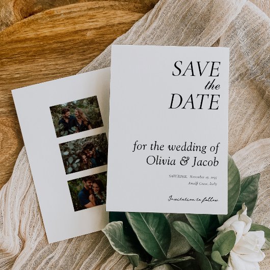 Elegant Modern Wedding Save The Date