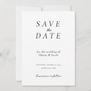 Elegant Modern Wedding Save the Date