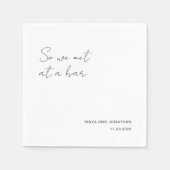 Elegant Modern Wedding Servet (Voorkant)