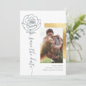 Elegant Modern Wedding Sparen de Uitnodigingen van (Staand voorkant)