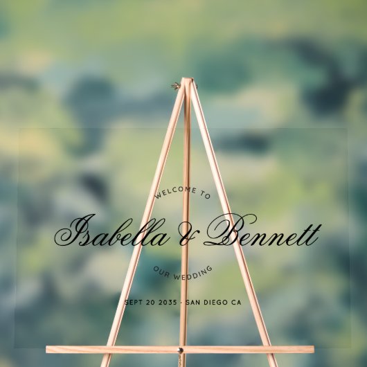Elegant Modern Wedding Welcome Script Calligraphy (Neutre)