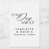 Elegant modern wijn etiket (Enkel label)