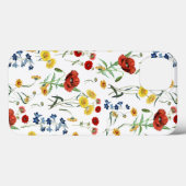 Elegant Modern Wildbloemen Poppy Daisy Case-Mate iPhone Case (Achterkant (horizontaal))