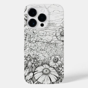 Elegant Modern Wildflower Blank Hoesje-Mate Case-Mate iPhone 14 Pro Hoesje
