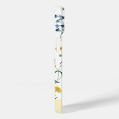 Elegant Modern Wildflower Naam op wit Case-Mate iPhone Case (Achterkant / Rechts)