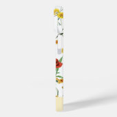 Elegant Modern Wildflower Naam op wit Case-Mate iPhone Case (Achterkant / Links)