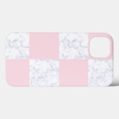 Elegant modern wit marmer roze gerookt Case-Mate iPhone case (Achterkant (horizontaal))