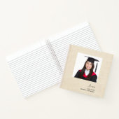 Elegant Modern Words Wisdom Photo Afstuderen Notitieboek (Binnen)