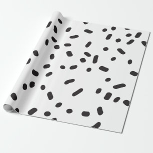Elegant modern zwart-wit verpakkingspapier cadeaupapier