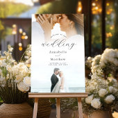 Elegant Moderne 2 Photo Mariage Bienvenue