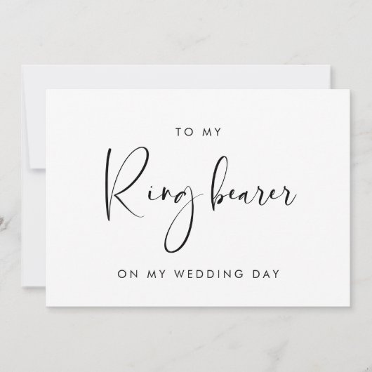 Élégant moderne à ma carte de jour de mariage au P (Devant)