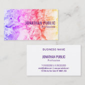 Elegant moderne Abstracte Art Sjabloon Professiona Visitekaartje (Voorkant / Achterkant)