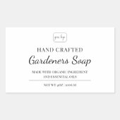 Élégant Moderne Ajouter Votre Logo Étiquette De Sa (Devant)