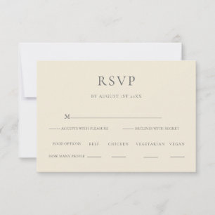 Elégant moderne audacieux mariage floral RSVP