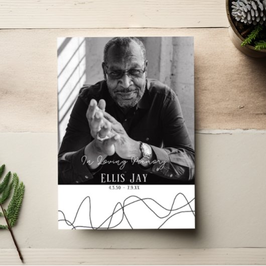 elegant | Moderne begrafenis | Uitnodiging