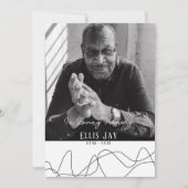 elegant | Moderne begrafenis | Uitnodiging (Voorkant)