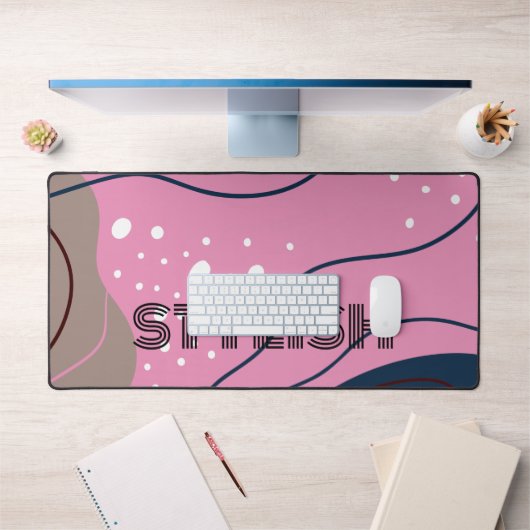 Elégant & moderne bleu & blanc (Bureau 1)