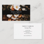 Elegant moderne bloemen visitekaartje (Voorkant / Achterkant)