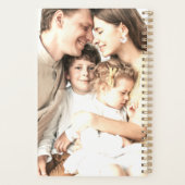 Élégant moderne Blush Pink Calendrier photo person (Dos)