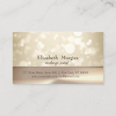 Élégant Moderne Bokeh Carte de Fidélité (Dos)