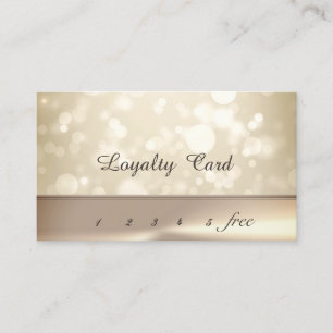 Élégant Moderne Bokeh Carte de Fidélité