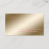 Elégant moderne, Brosse de maquillage carte de réf (Dos)