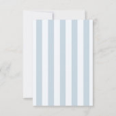Élégant Moderne Cartes de Réponse de Mariage Rayée (Dos)