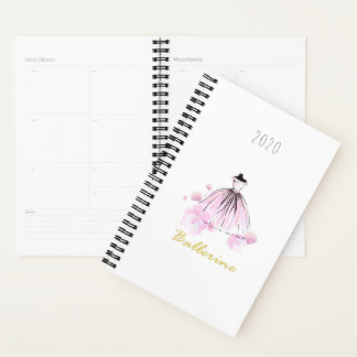 Elégant Moderne Chic Ballerine Fleur Aquarelle