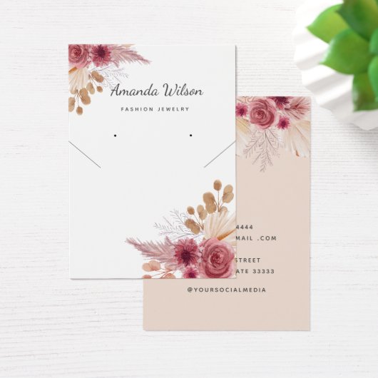 Élégant moderne chic Boucles d'oreilles Collier Ca (Bureau)