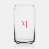 Élégant Moderne Chic Féminin Monogramme Rose Scrip (Verso)