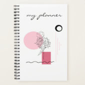Élégant Moderne Chic Simple Abstrait Rose (Devant)