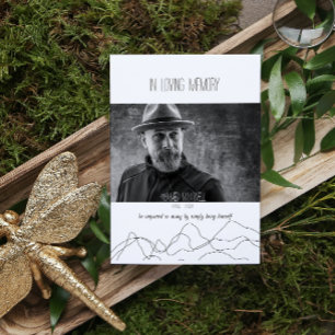 Élégant Moderne Dans Loin Cartes De Prière Mémoire