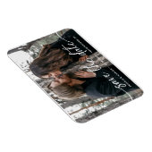 Elegant Moderne de Foto van het Manuscript sparen  Magneet (Rechterzijde)