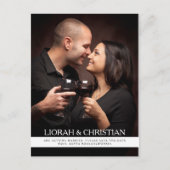 Élégant moderne Enregistrer la date carte postale (Devant)