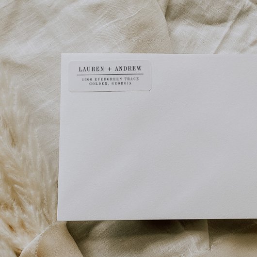 Élégant moderne Étiquettes d'adresse de retour