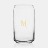 Élégant Moderne Faux Monogramme Script Doré Chic (Recto)