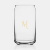 Élégant Moderne Faux Monogramme Script Doré Chic (Verso)