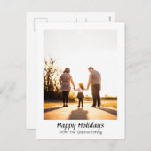 Elegant Moderne feestdagen Script Foto (Voorkant / Achterkant)