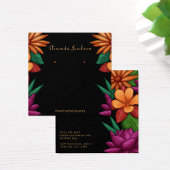 Élégant moderne Fleurs colorées Écran d'oreille